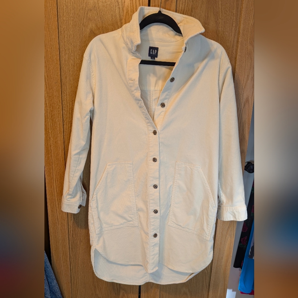 GAP Beige Button-Up Jacket